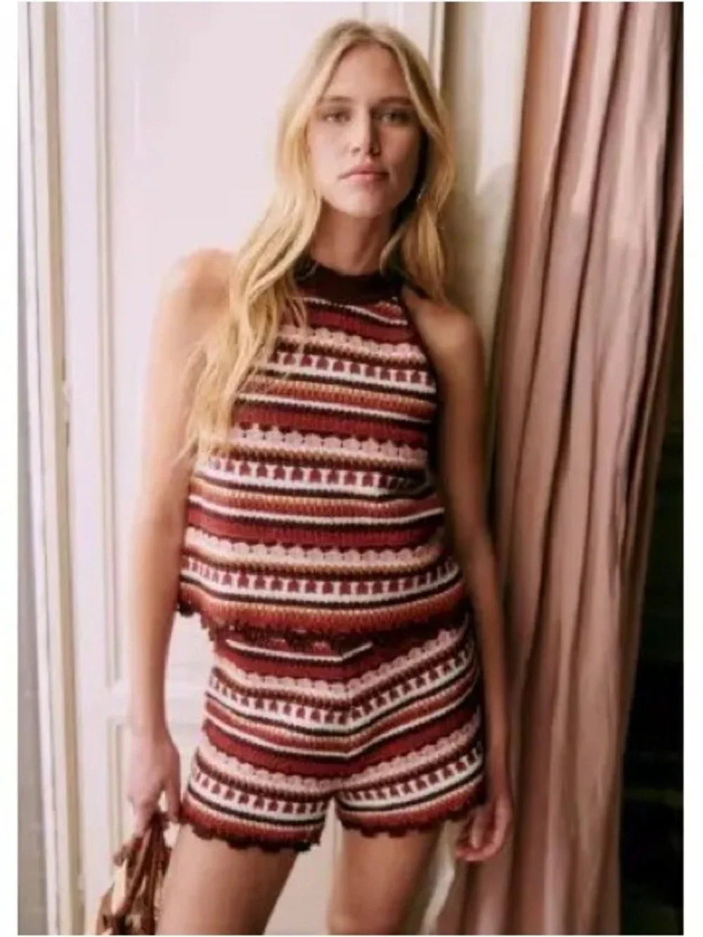 Beautiful Sézane "Lior" Halter Tank Top- size small - Picture 4 of 9